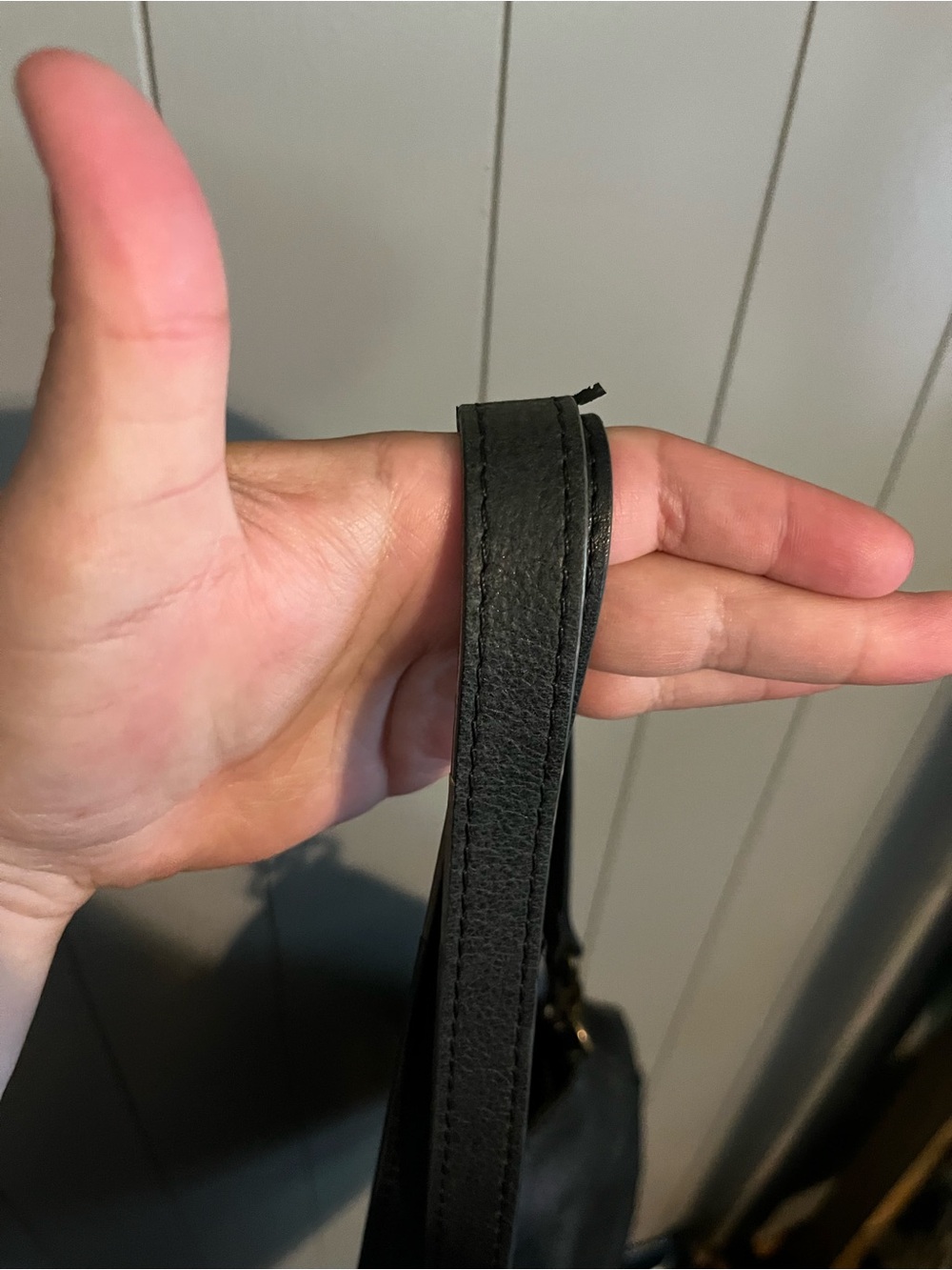 American Leather Co. Austin Triple Entry Bucket purse - Picture 6 of 9